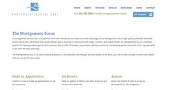 Desktop Screenshot of montgomerydentalcare.com